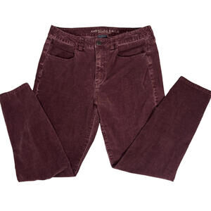 American Eagle Jegging Womens 12 Short Burgundy Super Stretch X4 High Rise Pants
